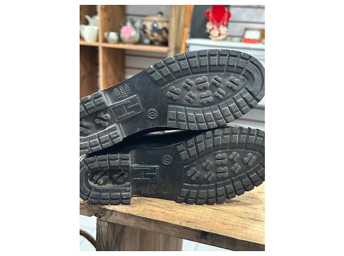 Tommy Hilfiger Botas de lluvia negras de goma charol - vista 7