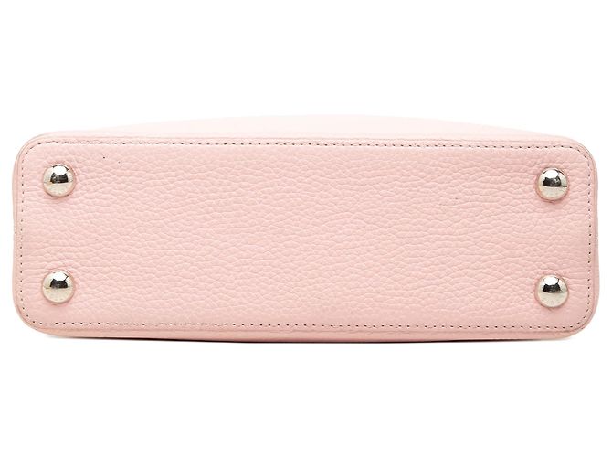 Louis Vuitton Pink Bicolor Taurillon Capucines BB Rosa - vista 3
