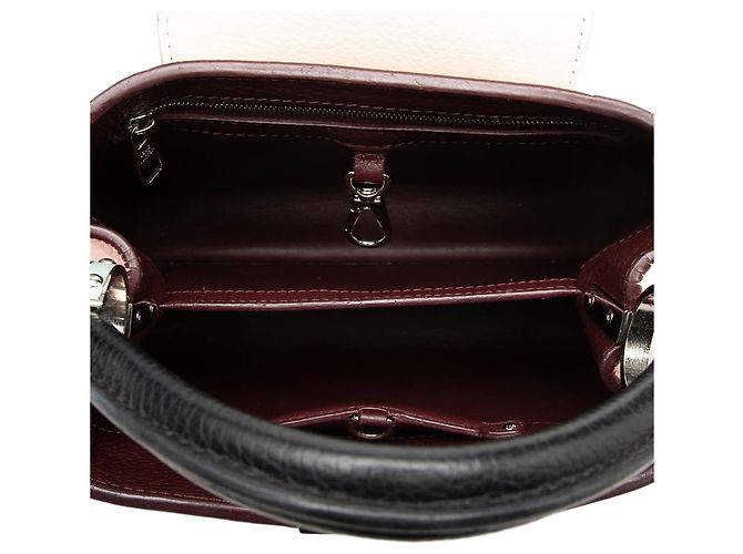 Louis Vuitton Pink Bicolor Taurillon Capucines BB Rosa - vista 4