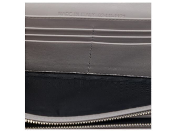 Portafoglio con catena Lady Dior in pelle d'agnello Cannage grigio Dior Marrone - vista 4
