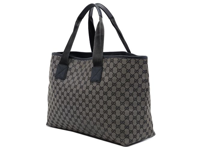 Gucci GG Denim Tote in Grau Braun Anthrazitgrau - Ansicht 2