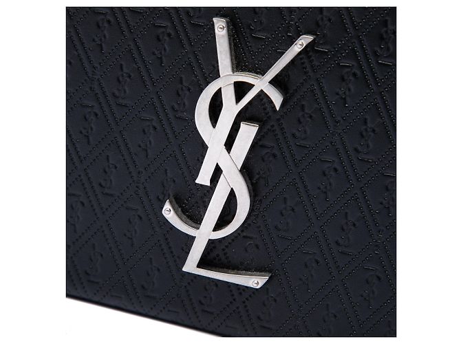 Autre Marque Bolsa de mão Saint Laurent Take Away Box em couro monograma preto - vista 5