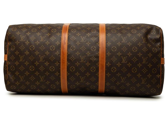 Louis Vuitton Brown Monogram Keepall Bandouliere 60 Marrom - vista 3