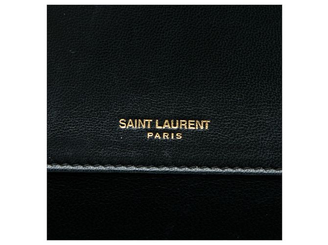 Autre Marque Borsa Saint Laurent Sulpice Small in nappa monogram chevron verde Verde scuro - vista 5
