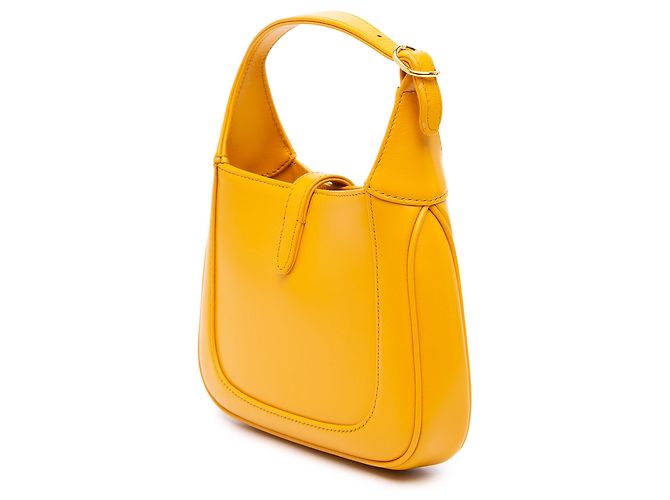 Gucci Mini Jackie 1961 Crossbody en cuir de veau jaune - vue 2