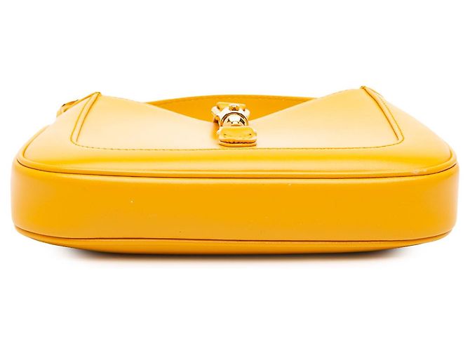 Gucci Mini Jackie 1961 Crossbody en cuir de veau jaune - vue 3