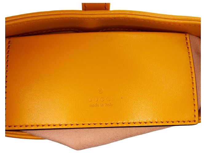 Gucci Mini Jackie 1961 Crossbody en cuir de veau jaune - vue 5
