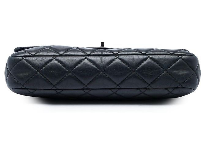 Clutch Roll Reissue 2.55 em pele de cordeiro acolchoada preta Chanel Preto - vista 3