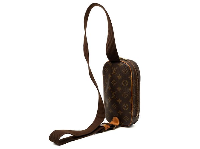 Louis Vuitton Brown Monogram Pochette Gange Marrom - vista 2