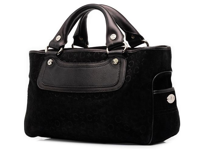 Céline Celine Black C Macadam Suede Boogie Handbag - view 2