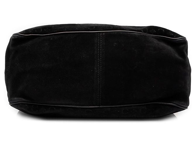 Céline Celine Black C Macadam Suede Boogie Handbag - view 3