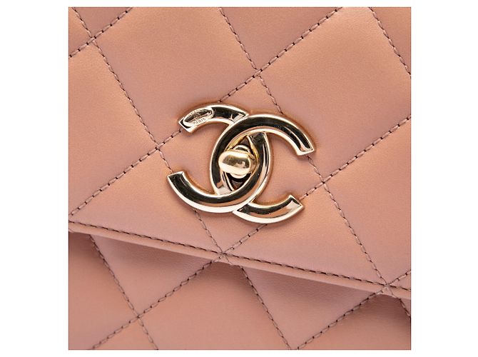 Chanel Brown Medium Quilted Lambskin Trendy CC Flap Marron Chair - vue 4