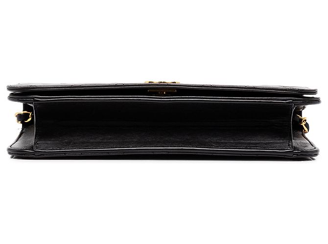 Chanel Black Medium CC Quilted Lambskin Full Flap Schwarz - Ansicht 3