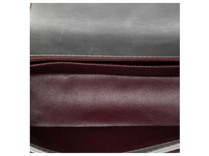 Chanel Gray CC Quilted Debossed Calfskin Flap Brown - view 4