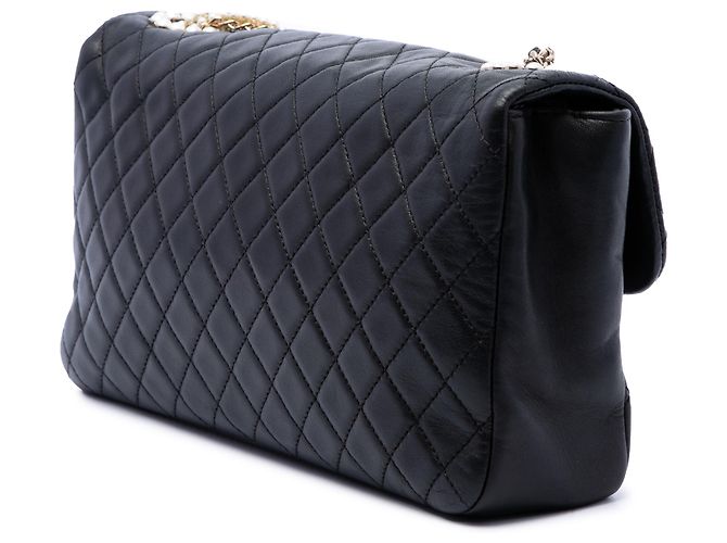 Chanel Black Medium Quilted Lambskin Westminster Pearl Flap Schwarz - Ansicht 2