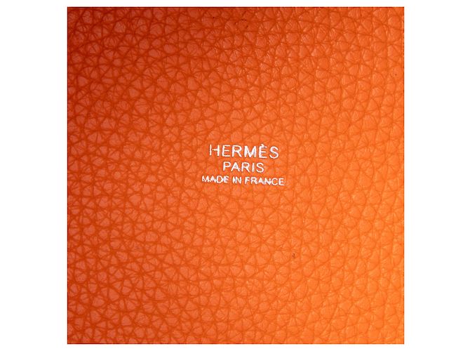 Hermès Orange Bicolor Clemence and Swift Picotin Lock 18 - Ansicht 5