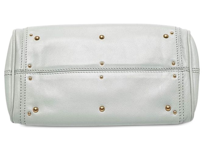 Borsa a mano Chloé Paddington Small in pelle blu Blu chiaro - vista 3