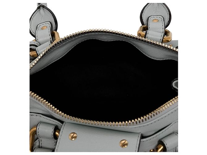 Borsa a mano Chloé Paddington Small in pelle blu Blu chiaro - vista 4