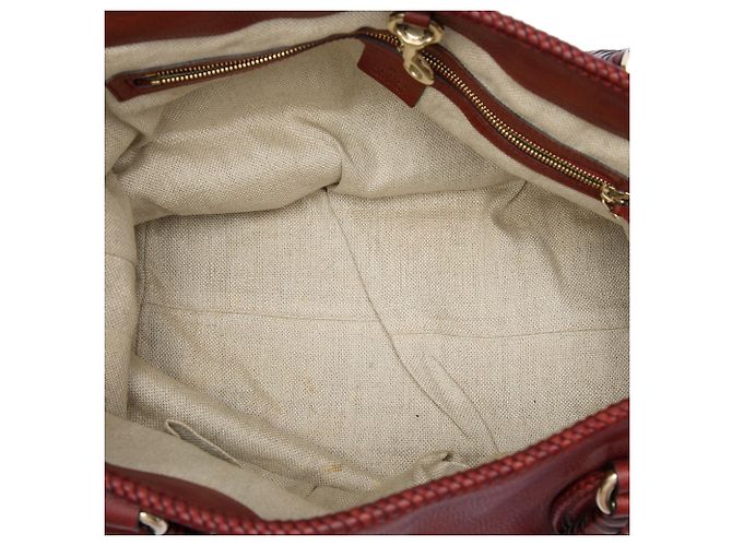 Bolso Tote Gucci Marrakech de piel de becerro roja Burdeos - vista 4