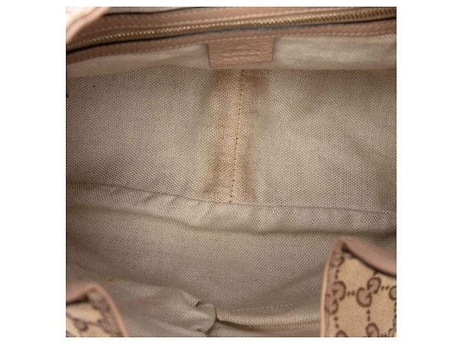 Borsa Hobo Gucci Beige GG Canvas Dressage - vista 4