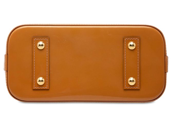 Louis Vuitton Brown Monogram Vernis Alma BB Marrone Cammello - vista 3