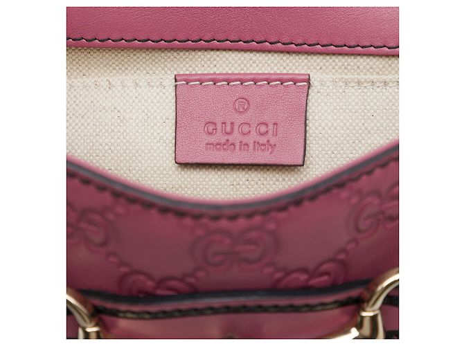 Gucci Pink Small Guccissima Emily Crossbody Golden - Ansicht 5