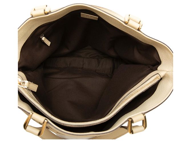 Gucci Abbey D Ring Tote aus beigem GG Canvas - Ansicht 4
