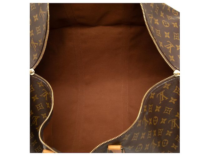 Louis Vuitton Brown Monogram Keepall 60 Marrom - vista 4