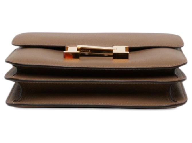 Hermès Brown Mini Chevre Mysore Constance 18 Castaño - vista 3