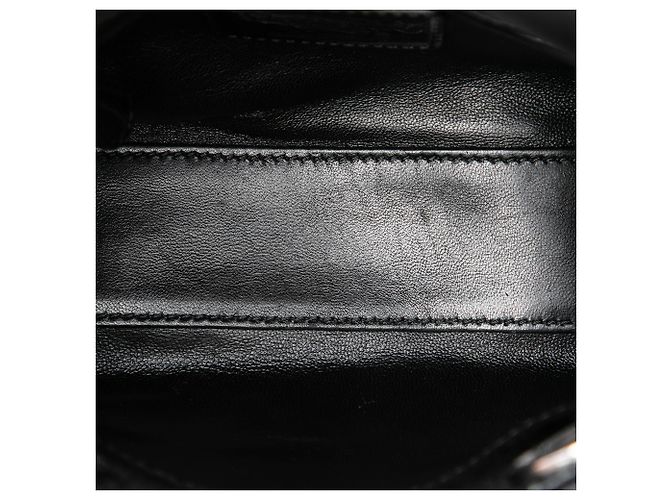 Dior Black Mini Metallic Patent Microcannage Lady Dior Schwarz - Ansicht 5