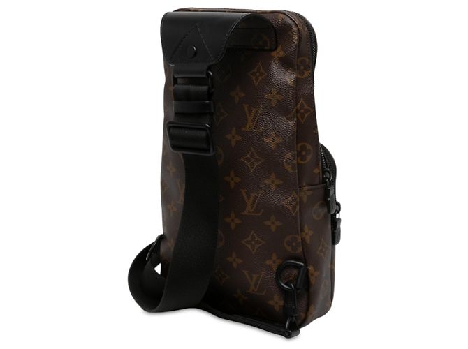 Bolsa Tiracolo Louis Vuitton Brown Monogram Macassar Avenue Marrom - vista 2