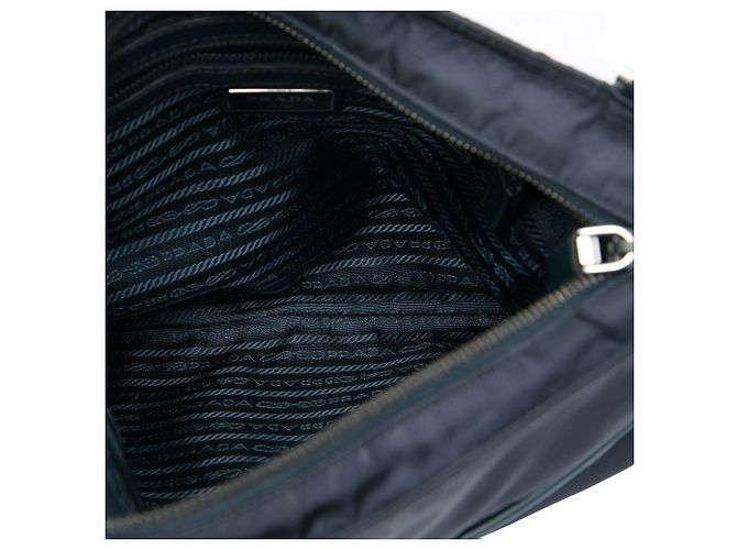 Prada Blue Tessuto Zip Top Crossbody Navy blue - view 4