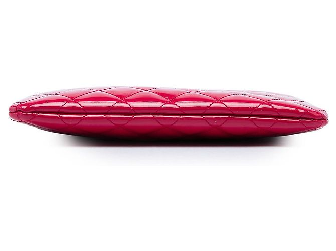 Chanel Clutch O Case Valentine Hearts de charol acolchado Rosa Small - vista 3