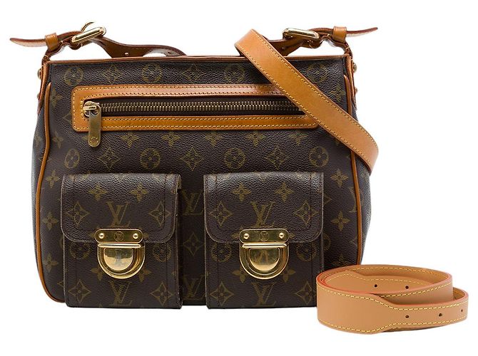 Louis Vuitton Brown Monogram Hudson GM Marrom - vista 7