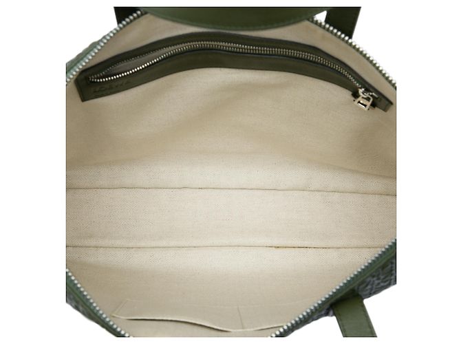 Borsetta Toledo in pelle goffrata Anagram verde LOEWE Verde scuro - vista 4