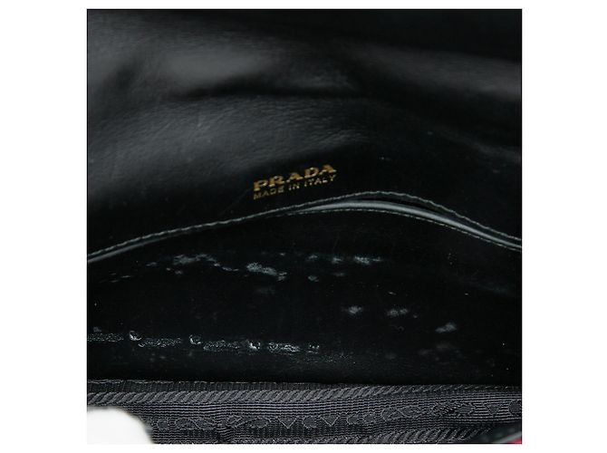 Prada Cahier Gürteltasche konvertibel aus rotem Samt Bordeaux - Ansicht 4
