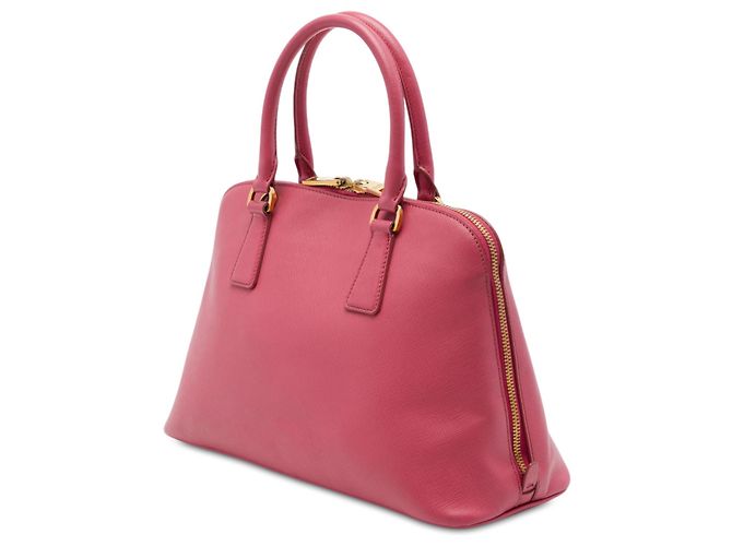 Borsa Prada Pink Medium Saffiano Lux Promenade Satchel Rosa - vista 2