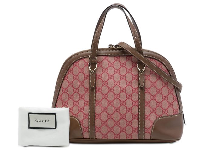 Gucci Pink Small GG Supreme Nice Dome Satchel Handtasche - Ansicht 7