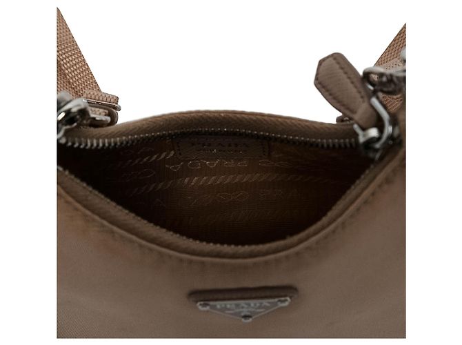 Sac Prada Mini Tessuto Re Edition 2005 Beige - vue 4