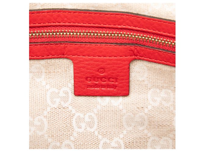 Gucci Diana Satchel aus rotem Kalbsleder mit Bambusgriff - Ansicht 5