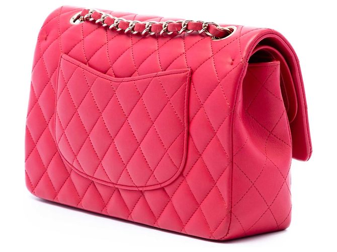 Chanel Pink Medium Classic Lambskin Double Flap - view 2