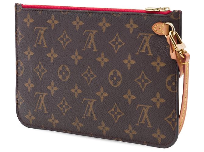 Pochette Louis Vuitton Brown Monogram Neverfull MM Marron - vue 2