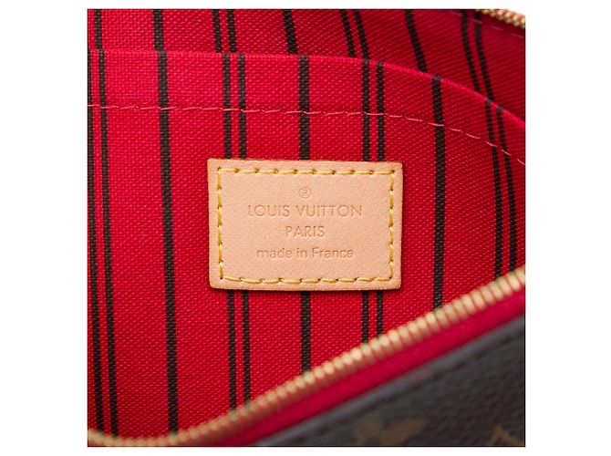 Pochette Louis Vuitton Brown Monogram Neverfull MM Marron - vue 5