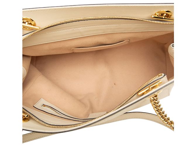 Bolsa de Ombro Soft Guccissima Medium branca Gucci Branco - vista 4