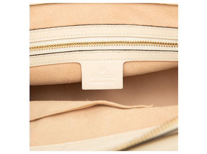 Bolsa de Ombro Soft Guccissima Medium branca Gucci Branco - vista 5