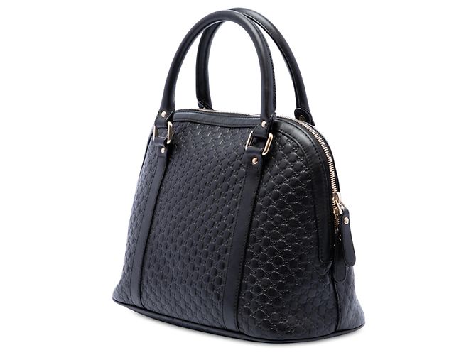 Gucci Medium Microguccissima Dome Satchel Schwarz - Ansicht 2