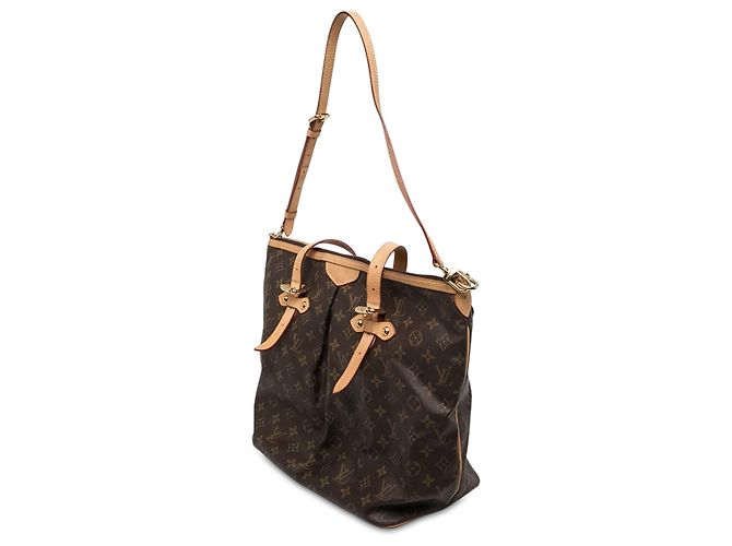 Louis Vuitton Brown Monogram Palermo GM Marron - vue 2