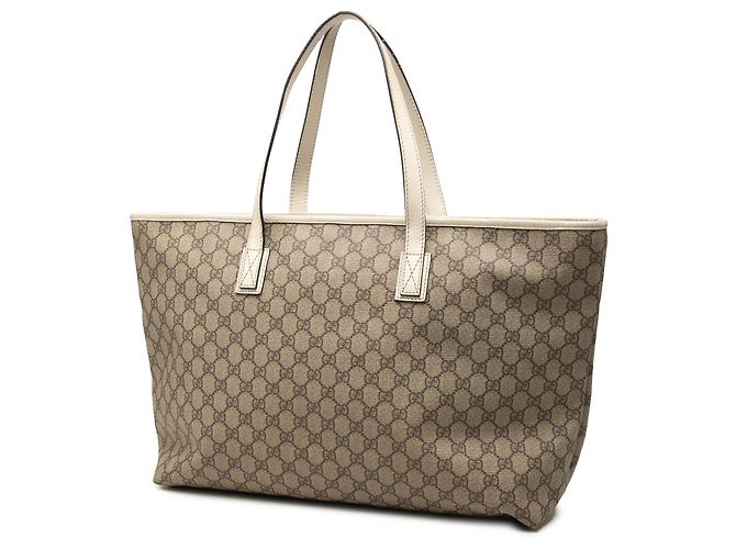Tote Gucci Large GG Supreme Bege - vista 2