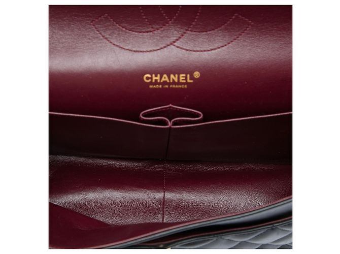 Chanel Black Jumbo Classic Lambskin Double Flap Schwarz - Ansicht 4
