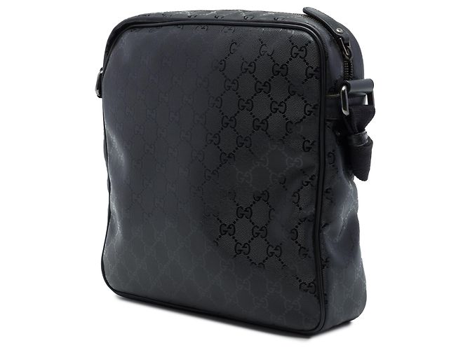 Gucci Borsa a Tracolla Nera Stampa GG Nero - vista 2